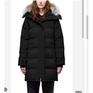 Canada Goose Jacket Shelburne (3802L) fusion Parka women's size Large Black